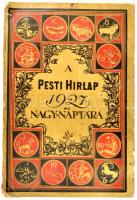1927 Pesti Hírlap nagy naptára az 1927. közönséges évre. 37. évf. Szakadt papírborítóban.