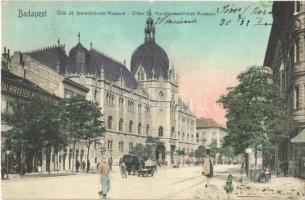 1906 Budapest IX. Üllői út, Iparművészeti múzeum, gyógyszertár, Hazai Hirdetési Részvénytársaság
