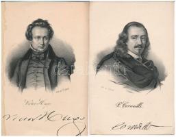 6 db RÉGI motívumlap (nem képeslap hátoldalú): híres emberek / 6 pre-1945 motive cards (non PC): fam...