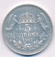 1907KB 5K Ag "Ferenc József" T:2- Adamo K7