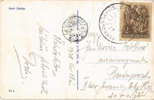 1938 Érsekújvár, Nové Zámky; mozaiklap / multi-view postcard + "Érsekújvár visszatért" So....
