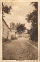 1928 Sátorosbánya, Siatorská Bukovinka; Somoskői vár. Friedler Samu kiadása / Hrad Somoska / castle (apró lyukak / pinholes)