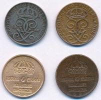 Svédország 1848-1958. 1ö (4xklf) T:2
Sweden 1848-1958. 1 Öre (4xdiff) C:XF