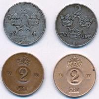 Svédország 1943-1965. 2ö (4xklf) T:2 Sweden 1943-1965. 2 Öre (4xdiff) C:XF