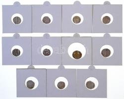 Vegyes 10db-os közép- és koraújkori Ag denár tétel, benne I. Lajos, Zsigmond, I. Ferdinánd, Miksa, I...