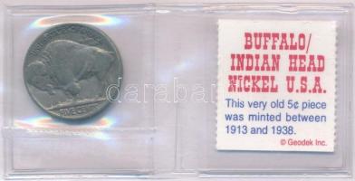Amerikai Egyesült Államok 1936. 5c CuNi "Buffalo" tanúsítvánnyal T:2-
USA 1936. 5 Cents C...