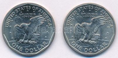 Amerikai Egyesült Államok 1979P 1$ Cu-Ni "Susan B. Anthony" (2x) T:1-
USA 1979P 1 Dollar ...