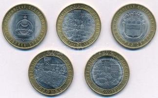 Oroszország 2011-2018. 10R (5xklf) T:1- 
Russia 2011-2018. 10 Rubles (5xdiff) C:AU