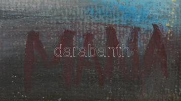 Balog Marianna (1967-): Találkozás. Olaj, vászon, jelzett, keretben, 30×40 cm