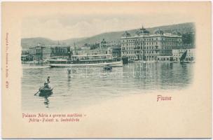 Fiume, Rijeka; Palazzo Adria e governo maritimo / palace and maritime government. Emb.