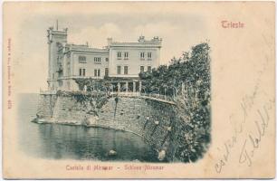 1899 Trieste, Castello di Miramar / Schloss / castle. Emb.