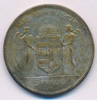 1930. 5P Ag "Horthy jobbra" T:2,2-
Adamo P8