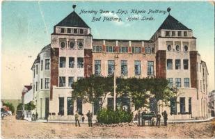 1924 Pöstyén, Pistyan, Piestany; Narodny Dom u Lipij / Hotel Linde / Hársfa szálloda / hotel (EK)