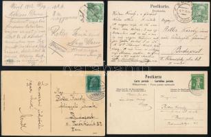 Vegyes papírrégiség tétel, Rotter Emília Baby (1906-2003) világbajnok műkorcsolyázó hagyatékából, 10 képeslap, családtagok aláírásával