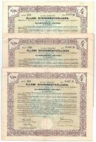 Vegyes államadóssági kötvény, biztosítási kötvény és 2db "Magyar Királyi Postatakarékpénztár&qu...