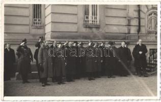 1936 Győr, Vendég előkelőségek látogatása, katonák, csendőrök. Hattyu photo