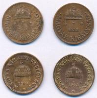 1894. 1f Cu + 1902. 1f Cu + 1931. 1f Cu + 1935. 1f Cu T:2,2- egyiken ph