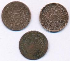 Ausztria 1859A 5/10kr Cu + 1859B 5/10kr Cu + 1891. 5/10kr Cu T:2
Austria 1859A 5/10 Kreuzer Cu + 18...