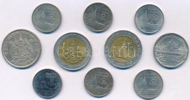 Thaiföld ~1980-1990. vegyes 10db-os fémpénz tétel T:1-,2 ph