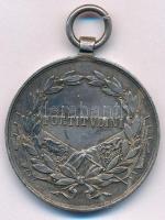 1917. "Károly Ezüst Vitézségi Érem II. osztálya" jelzett Ag kitüntetés modern mellszalagon...