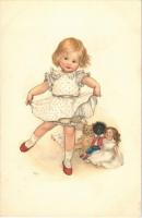 Child with dolls. M. Munk Vienne Nr. 856. litho