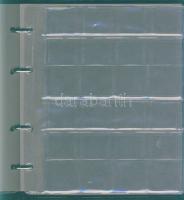 Gyűrűs album a 10 új EU-tagország régi és Euro érméinek, 10 lap, 240 férőhely, benne 10f-2Ft 6klf db...