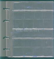 Gyűrűs album a 10 új EU-tagország régi és Euro érméinek, 10 lap, 240 férőhely, benne 10f-2Ft 6klf db...