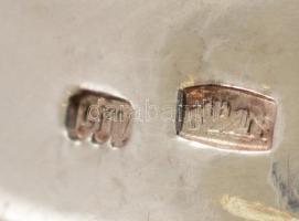 Ezüst(Ag) áttört virágmintás gyűrű, jelzett, méret: 55, nettó: 6,1 g