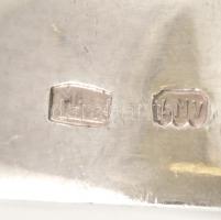 Ezüst(Ag) filigrán jellegű áttört gyűrű, jelzett, méret: 57, nettó: 3,9 g