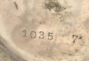 Ezüst(Ag) Remontoir zsebóra, jelzett, működik, d: 3 cm, bruttó: 27,8 g