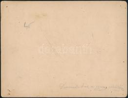 cca 1900 Simánd, családi ház képe kartonon 22x17 cm