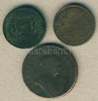 1763PH-KM Poltúra M.Theresia T:4+ + 1766. Rézdénár (2x) M.Theresia T:3/4+