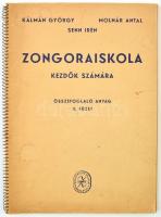Kálmán György-Molnár Antal-Senn Irén: Zongoraiskola kezdők számára. Összefoglaló anyag. II. füzet. Bp.,1955, Zeneműkiadó, 71 p. Spirálkötésben.