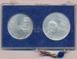 1973. 50Ft Ag + 100Ft Ag "Petőfi" pár bontott, sérült eredeti MNB plasztiktokban T:BU patina Adamo EM41, EM42