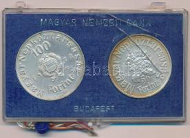 1973. 50Ft Ag + 100Ft Ag "Petőfi" pár bontott, sérült eredeti MNB plasztiktokban T:BU pati...