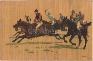 Horse race. P.V.K.Z. 7469. litho, artist signed