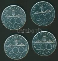 1994. 200Ft Ag "Deák" (4x) T:BU,2