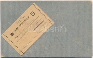 1900 Zárt-Levelező-Lap. Kihajtható mechanikus lap / Closed postcard. Folding mechanical greeting postcard