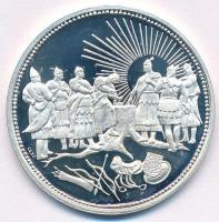 Csóka Zsuzsanna (1962-) 1996. "Millecentenárium Honfoglalás 896-1996" jelzett Ag emlékérem...