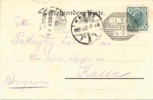 1905 Frantiskovy Lazne, Franzensbad;  Partie aus dem Westend Park (EK)