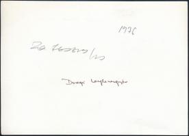 1976 Bakelit hanglemez készítése a dorogi hanglemezgyárban, hátoldalon feliratozott, publikált fotó,...