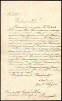1895 Vaszary Kolos (1832-1915) bíboros által saját kézzel aláírt, kézzel írt latin nyelvű kinevezési okmány bíborosi szárazpecséttel ellátott levélpapíron