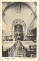 Nagydisznód, Heltau, Cisnadie; Inneres der evang. Kirche / Evangélikus templom, belső / Lutheran church, interior