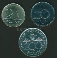 1994. 200Ft Ag "Deák" + 2003. 20Ft "Deák" + 2006. 50Ft "1956" T:BU,2 Összesen 3klf db!