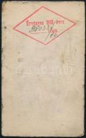 1910 A Ferenc József Keresk. Kórház által kibocsátott fényképes állandó jegy a Dunafürdőbe, a fényké...
