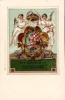 Coat of arms of Hungary Litho