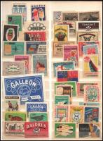 1967-1964 115 db magyar és külföldi gyufacímke A4-es album lapon