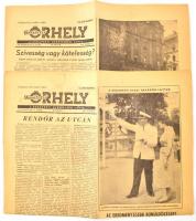1958 Budapesti Őrhely. VI. évf. 10-11. sz., az egyik címlap szélén hiánnyal.