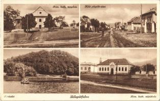 1947 Bélapátfalva, Bélaapátfalva; Római katolikus templom és népiskola, Kilit püspök utca, Tó