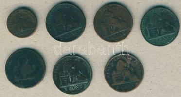 Belgium 1845-65. 1c (1x), 2c (6x) T:3-,3/4